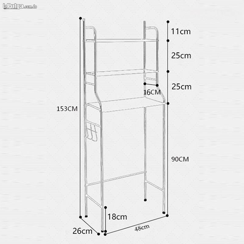 Estante para baño de acero inoxidable Foto 7112339-3.jpg