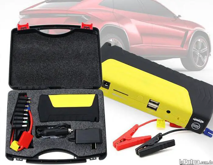 jumper de baterias para carros con puertos USB y diversos conectores. Foto 7112456-4.jpg