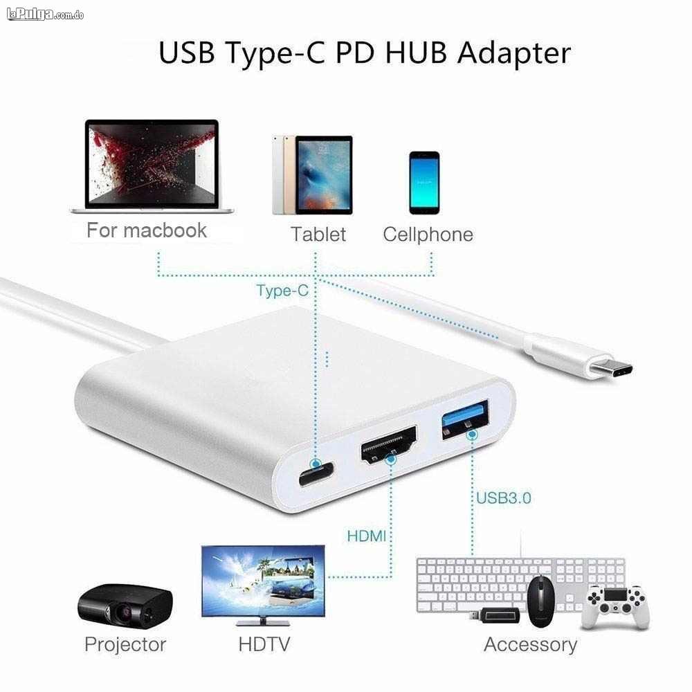 Adaptador USB C 3.1 con salida HDMI y puerto USB 3.0 Foto 7113298-3.jpg