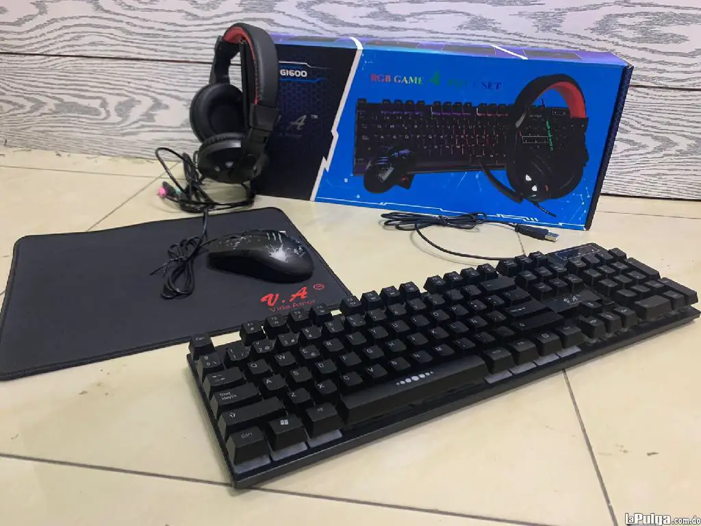 COMBO GAMER TECLADO  MOUSE  MOUSEPAD  AUDIFONOS. Foto 7114761-1.jpg