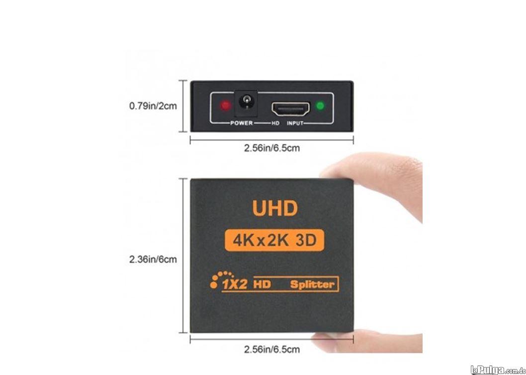 Adaptador 1x2 HDMI HD 1080P Soporta Ultra 4K  2K 3D Foto 7115097-1.jpg