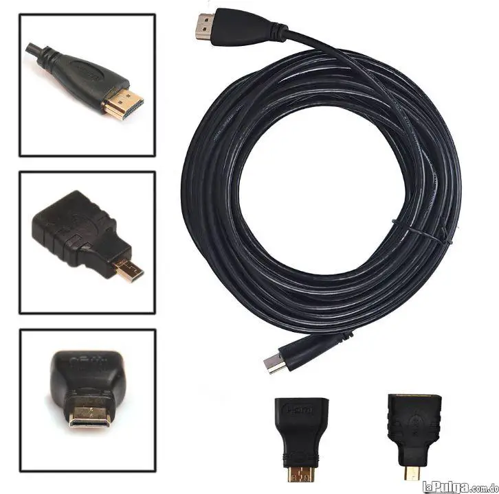 Cable HDMI con adaptadores 3 en 1 con  Foto 7115429-1.jpg