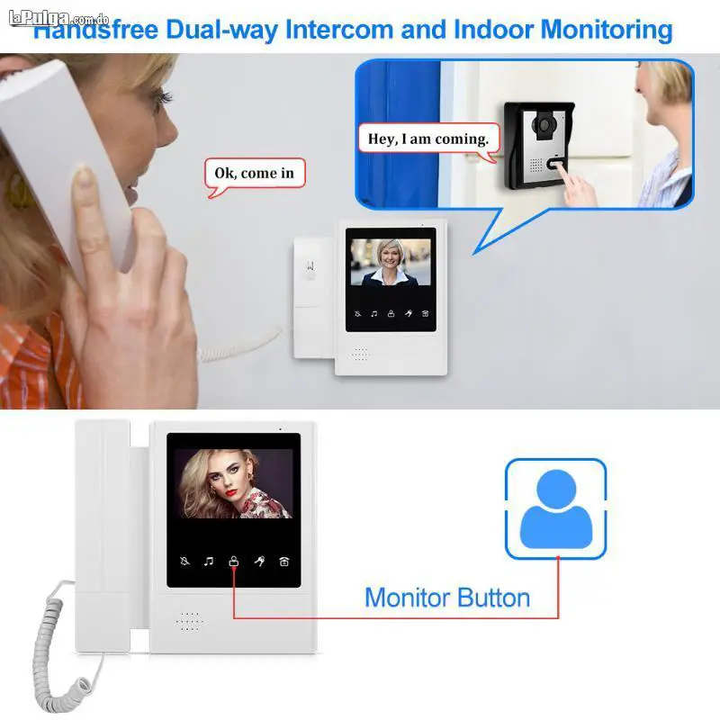 Videoportero de Teléfono 4.3 Sistema de intercomunicación intercom Foto 7116788-4.jpg