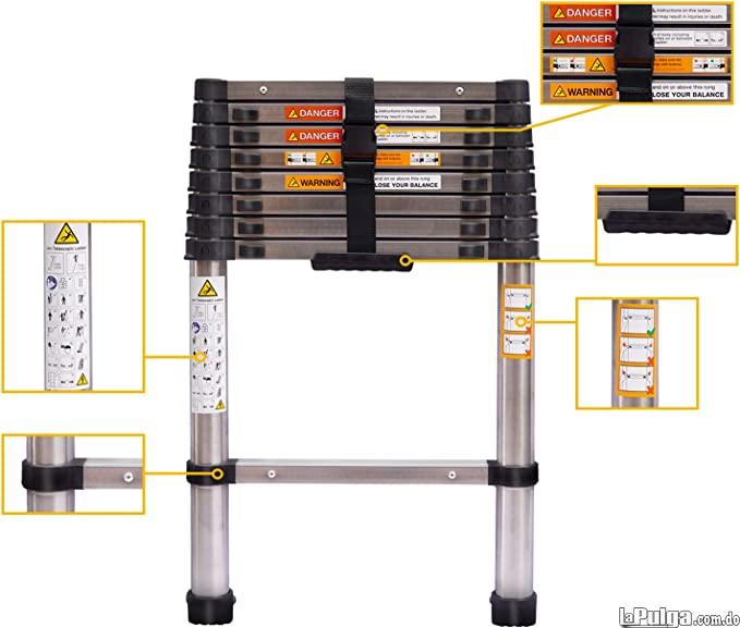 Escalera telescópica de extensión de acero inoxidable de 8.5 pies pl Foto 7116941-5.jpg