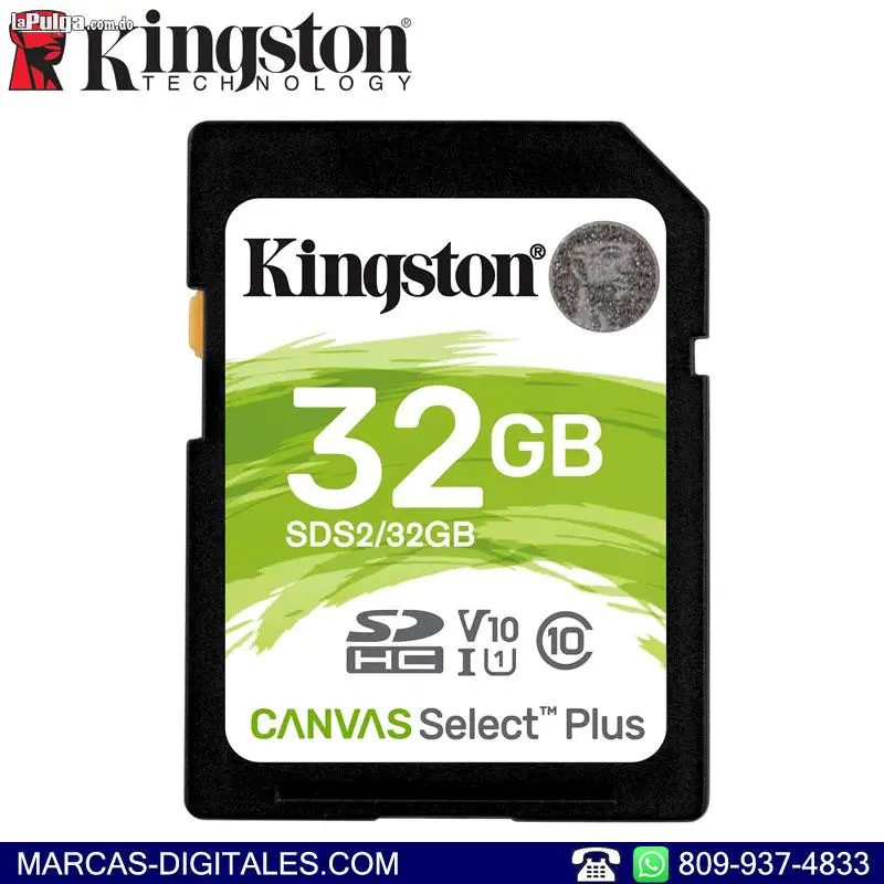 Kingston Canvas Select SDHC 32GB Memoria Secure Digital Clase 10 UHS-1 Foto 7119587-1.jpg