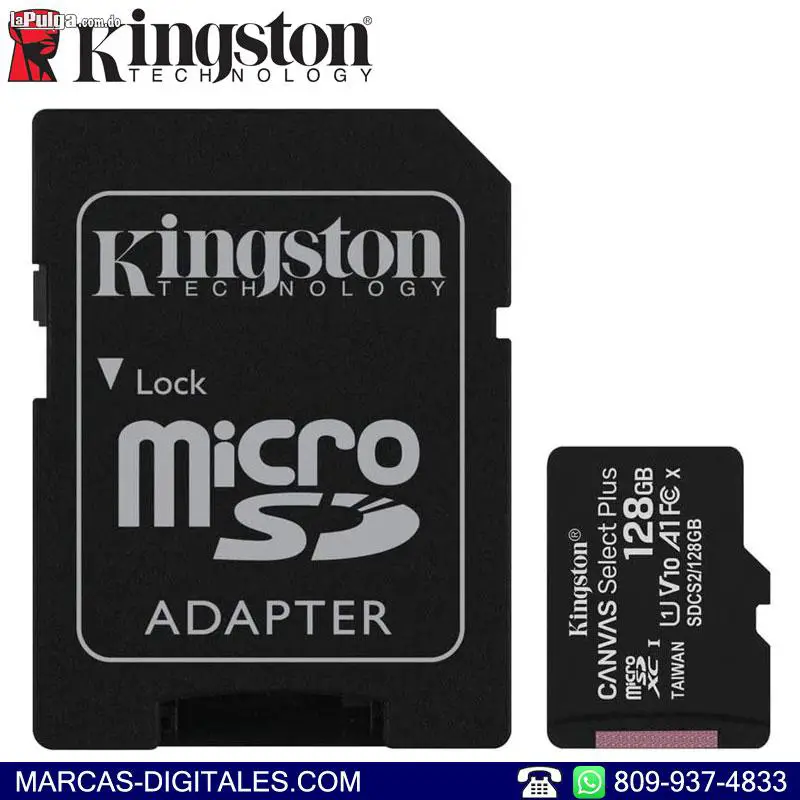 Kingston Canvas Select MicroSD 128GB Memoria Clase 10 UHS-1 A1 Foto 7119591-1.jpg