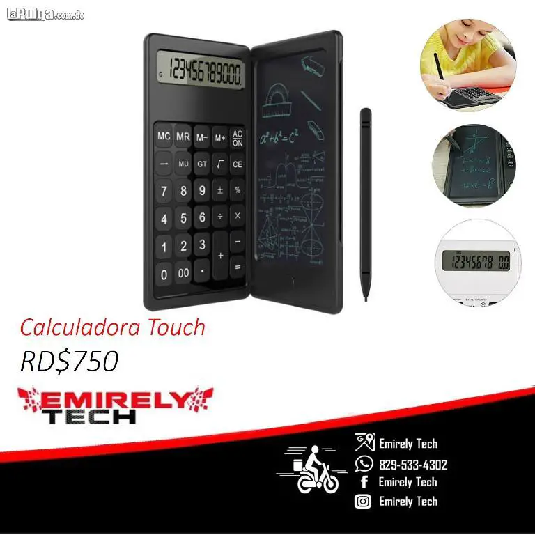 Calculadora tableta calculadora touch calculadora con pantalla y lapiz Foto 7120304-3.jpg