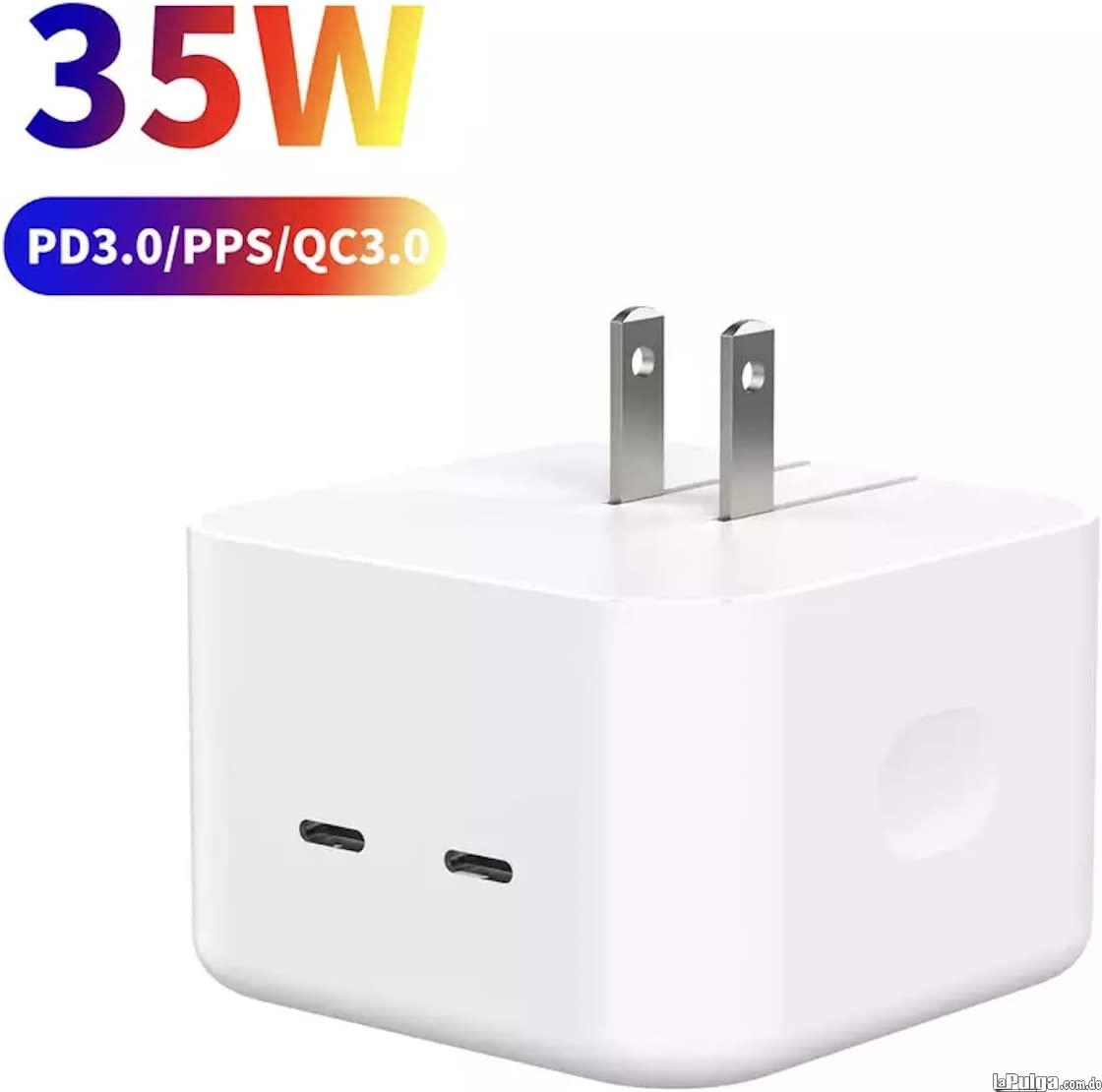 Adaptador de corriente compacto con puerto USB-C doble de 35 W Foto 7120507-5.jpg