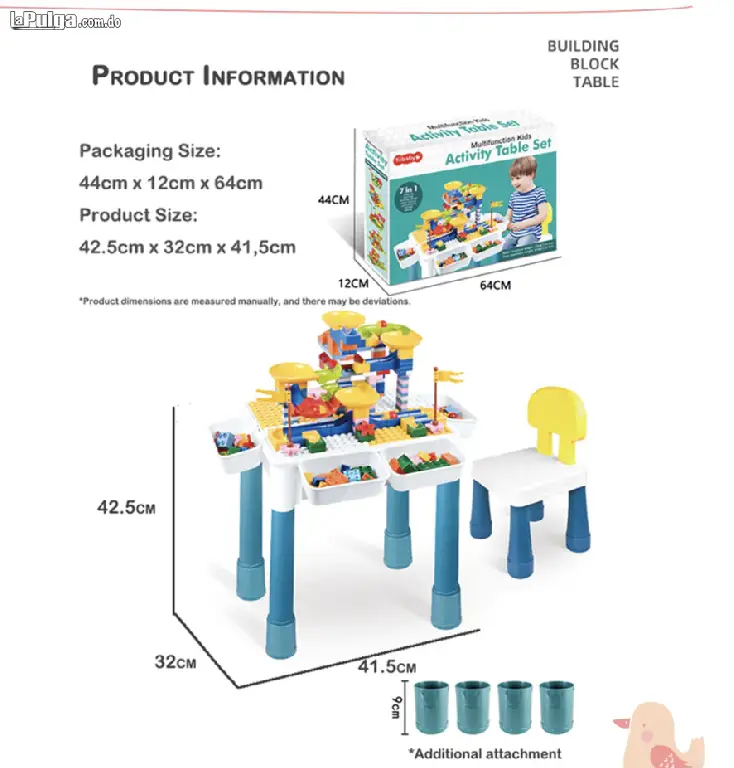 Mesa de Actividades 7 en 1 multifuncional actividades lego regalo idea Foto 7121063-4.jpg