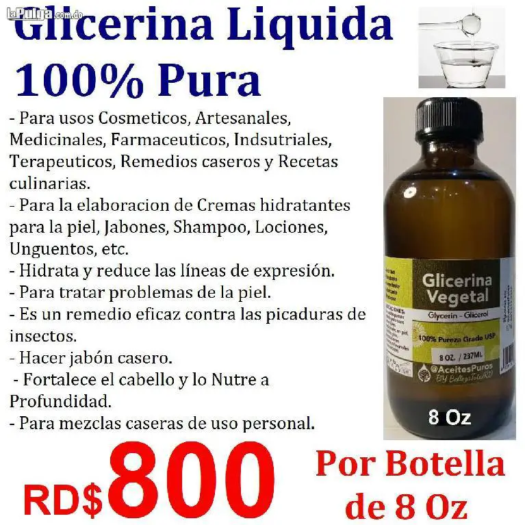 venta de glicerina gliserina glycerina para el cabello hidratado -   | La Pulga Virtual