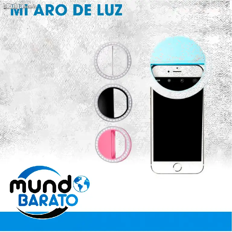 Anillo Aro De Luz Selfie Led Recargable para Celular Foto 7122475-6.jpg