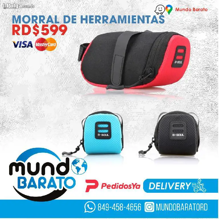 Morral de porta Herramientas Bolso bulto Bsoul Bicicleta Del Sillín b Foto 7122706-4.jpg