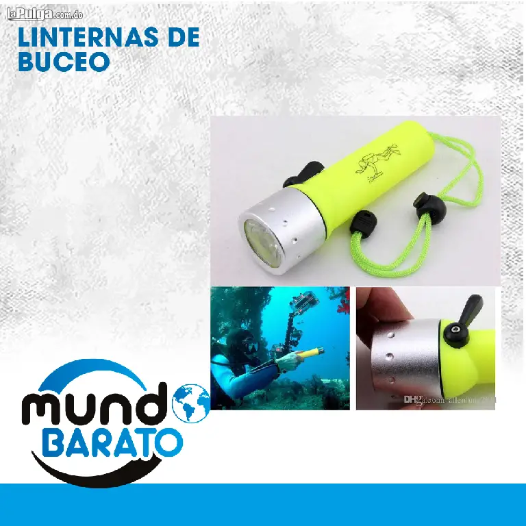 Linterna foco de buceo sumergible waterproof bajo el agua LUZ LED BRIL Foto 7124453-3.jpg