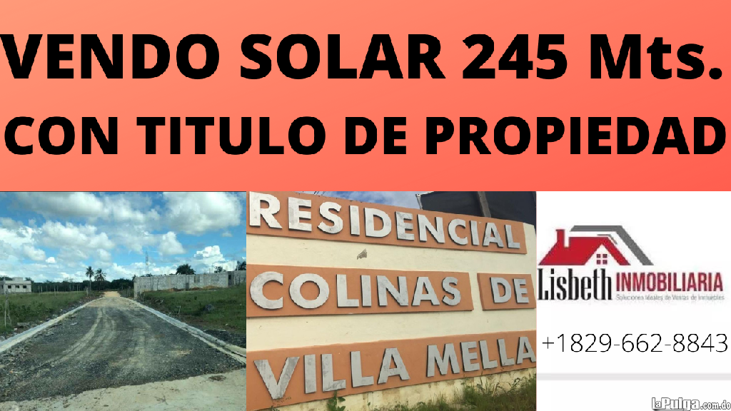 Vendo Solar 190 Mts. en Residencial Colinas de Villa Mella Foto 7125485-4.jpg