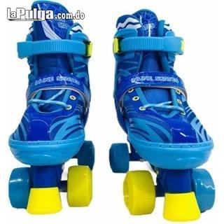 Patines Roller Skate AZUL CH 4 Ruedas Ajustables Niños  Foto 7127540-1.jpg