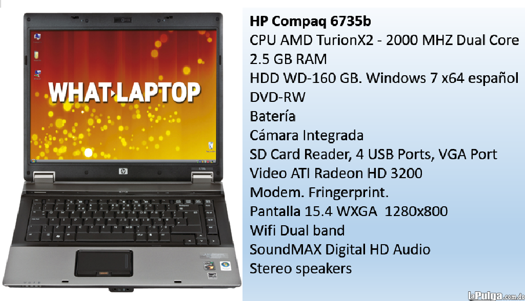 Laptop HP 6735b La Romana en La Romana Foto 7128927-4.jpg