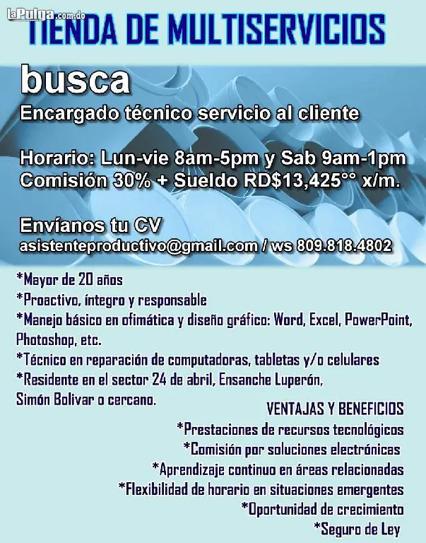 Se busca técnico informático en papelería y centro de internet Foto 7135259-1.jpg