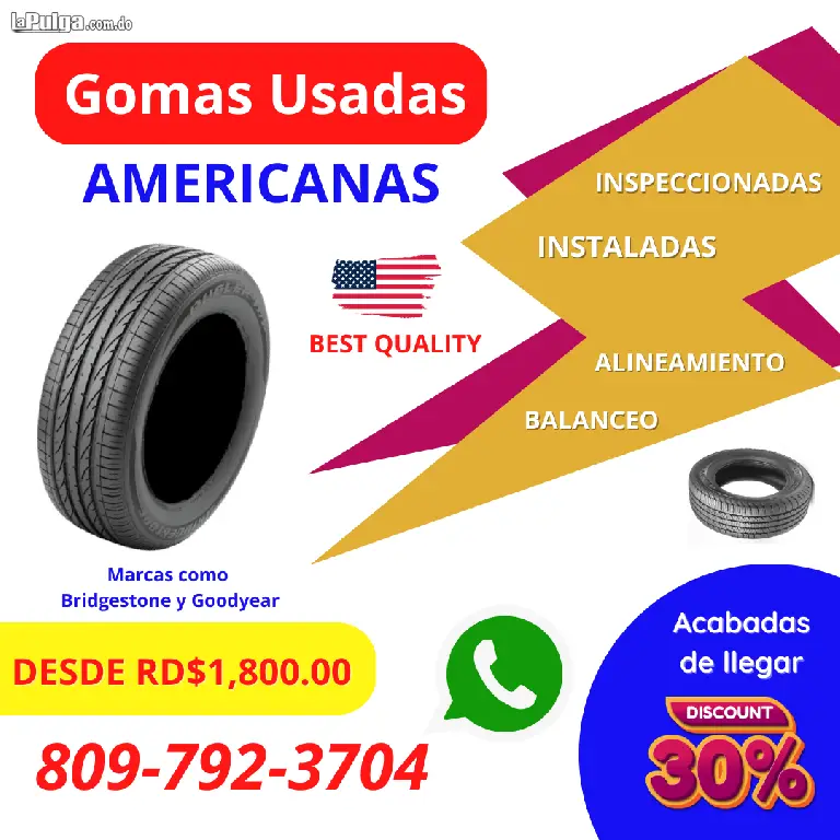 SE VENDEN GOMAS USADAS AMERICANAS RECIEN IMPORTADAS Foto 7135270-1.jpg