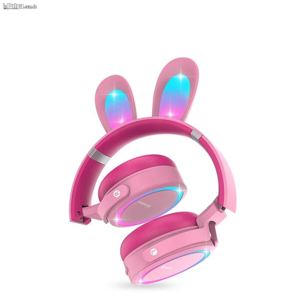 Auriculares inalámbricos con Orejas de conejo para niñas audifonos t Foto 7135930-2.jpg