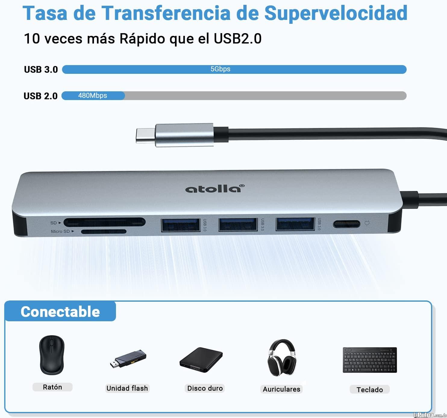 7 en 1 Adaptador USB C. HDMI 4K 100W PD Carga 3xUSB tarjeta SD y mi Foto 7135934-4.jpg