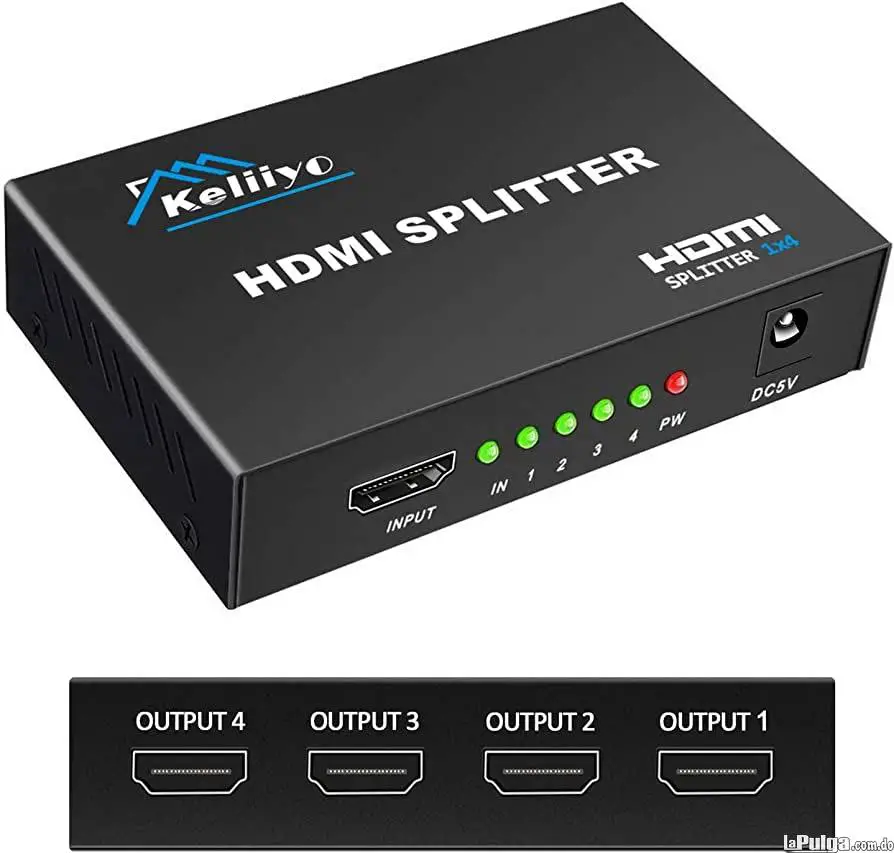 4K 1080P 3D Mini 4 puertos HDMI Splitter Switcher 1 entrada 4 salidas Foto 7136054-2.jpg