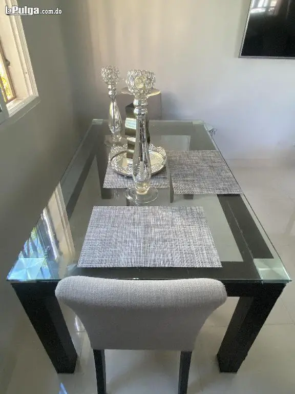 Mesa de Comedor  Cristal Y Metal Foto 7136519-4.jpg
