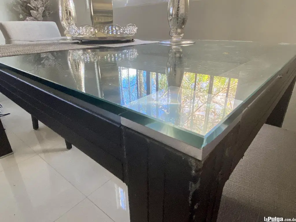 Mesa de Comedor  Cristal Y Metal Foto 7136519-5.jpg