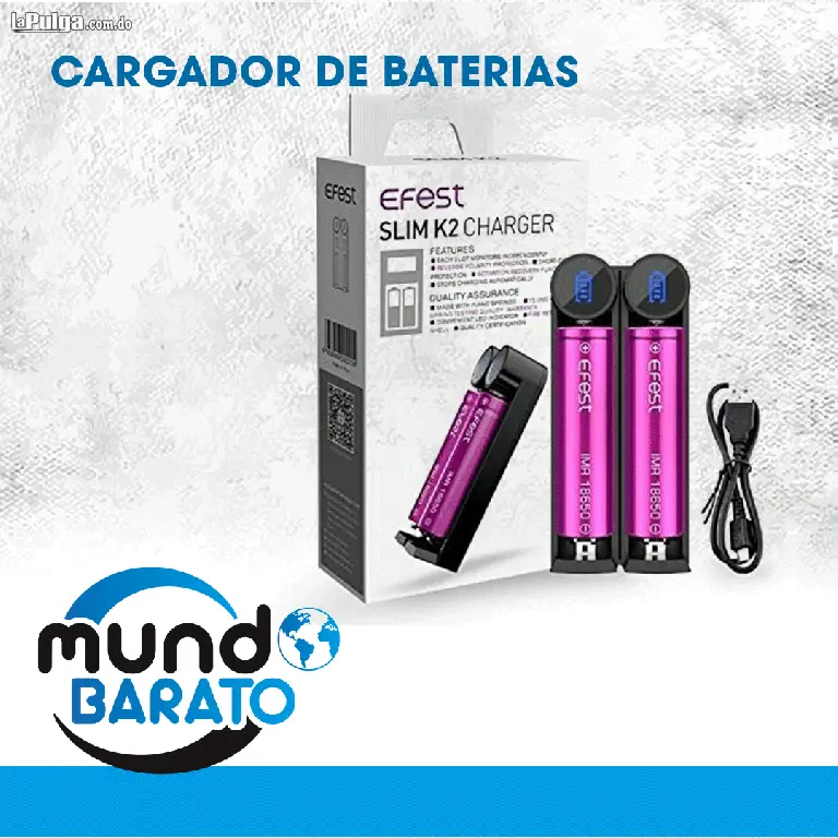 Cargador para 2 Baterias Li-Ion USB para 18650/18350/16340/26650/14500 Foto 7137030-4.jpg