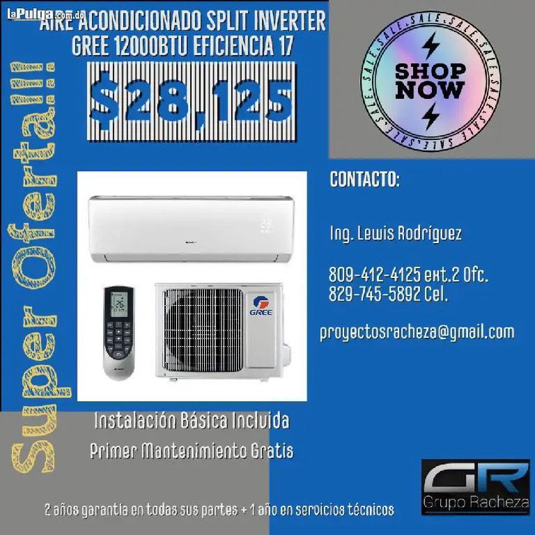 Aire Acondicionado Split Inverter GREE 12kbtu Eficiencia 17 INSTALADO Foto 7137732-1.jpg