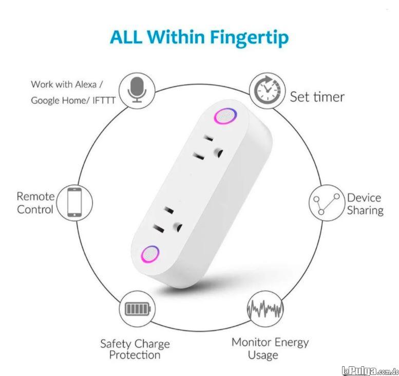 Enchufe inteligente conector plug wifi 2 en 1 para Alexa  Foto 7139280-1.jpg