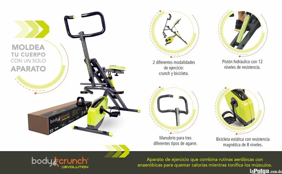 bicicleta estacionaria 2en1 Body Crunch Evolution Foto 7139325-1.jpg