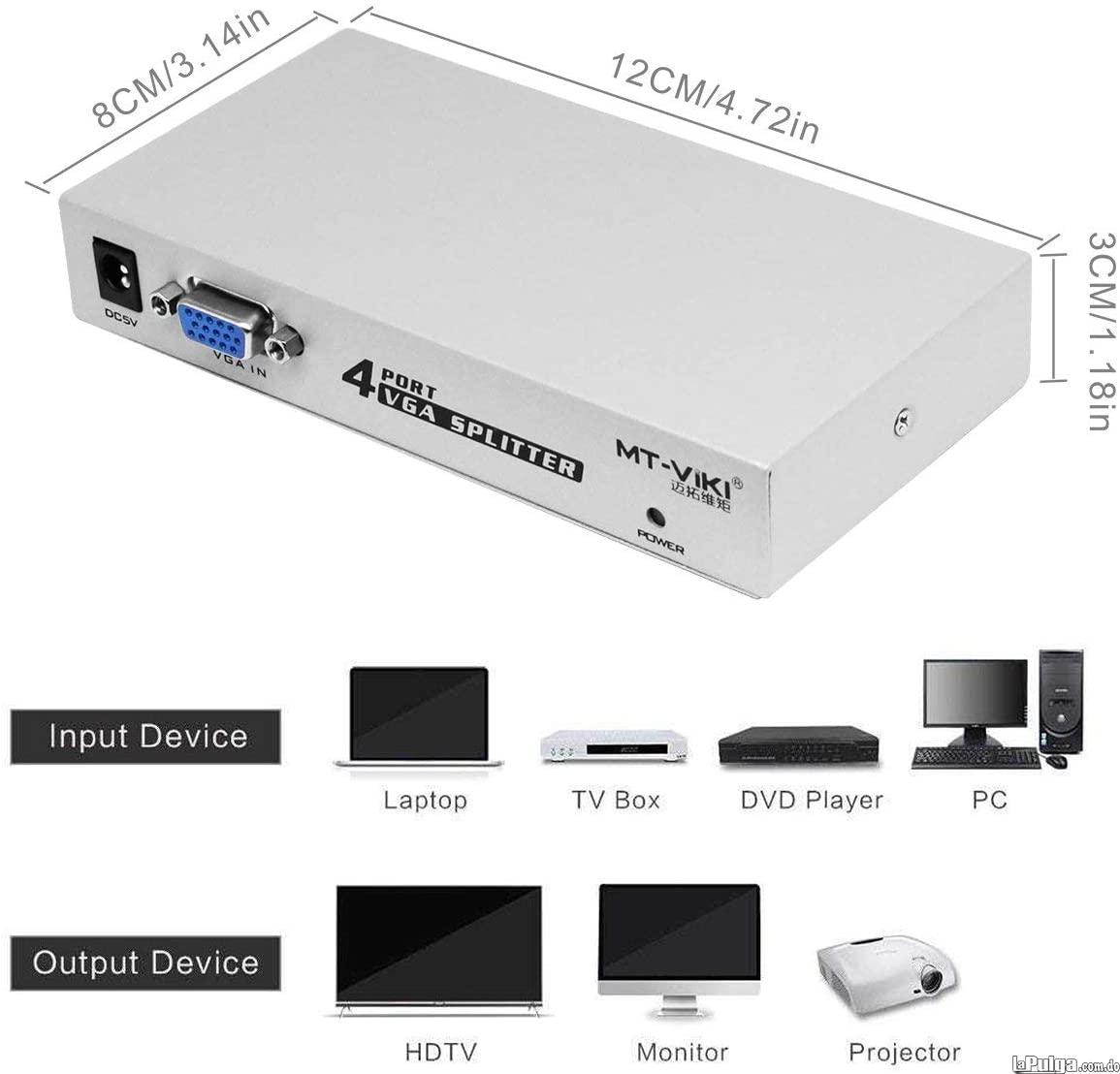 Interruptor Splitter para monitores  VGA  1 en 4 puertos de vídeo Foto 7139439-1.jpg