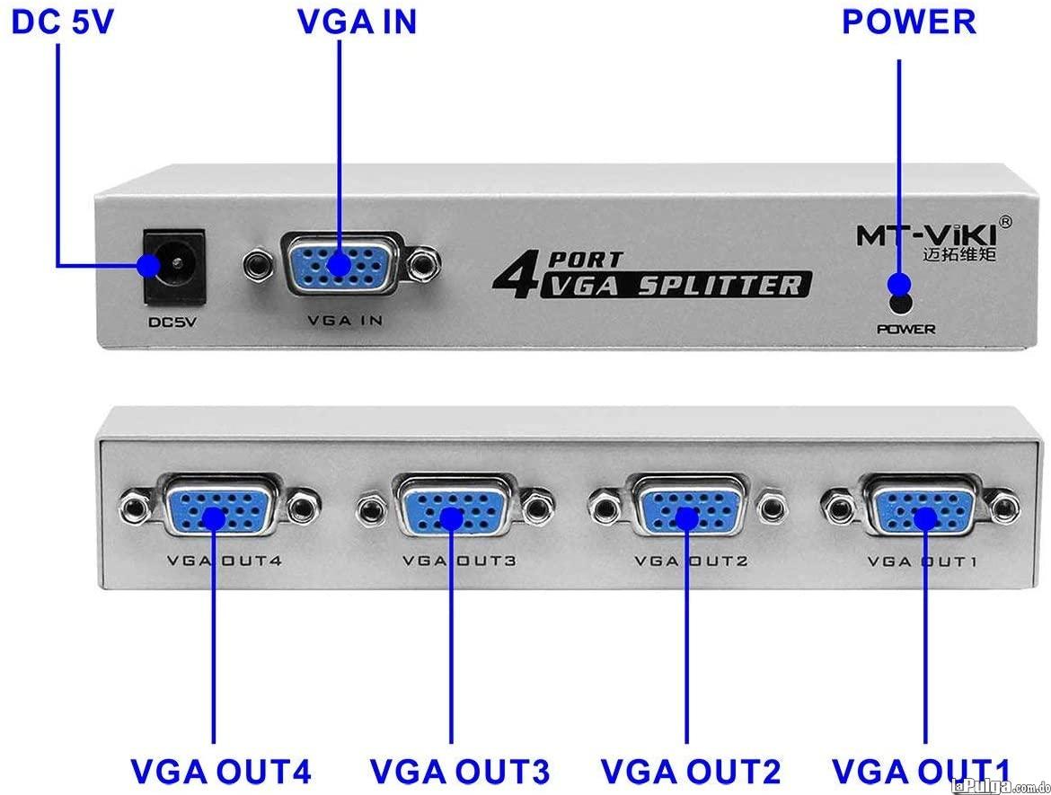 Interruptor Splitter para monitores  VGA  1 en 4 puertos de vídeo Foto 7139439-3.jpg