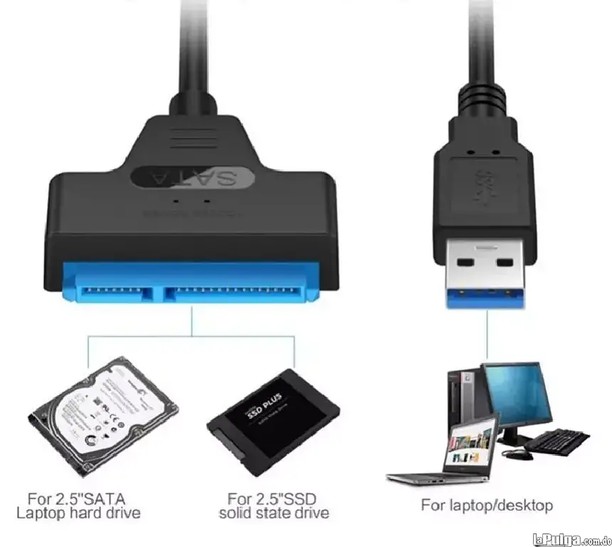 ADAPTADOR USB DISCO DURO SATA 25 PULGADAS HDD SSD  Foto 7139770-1.jpg