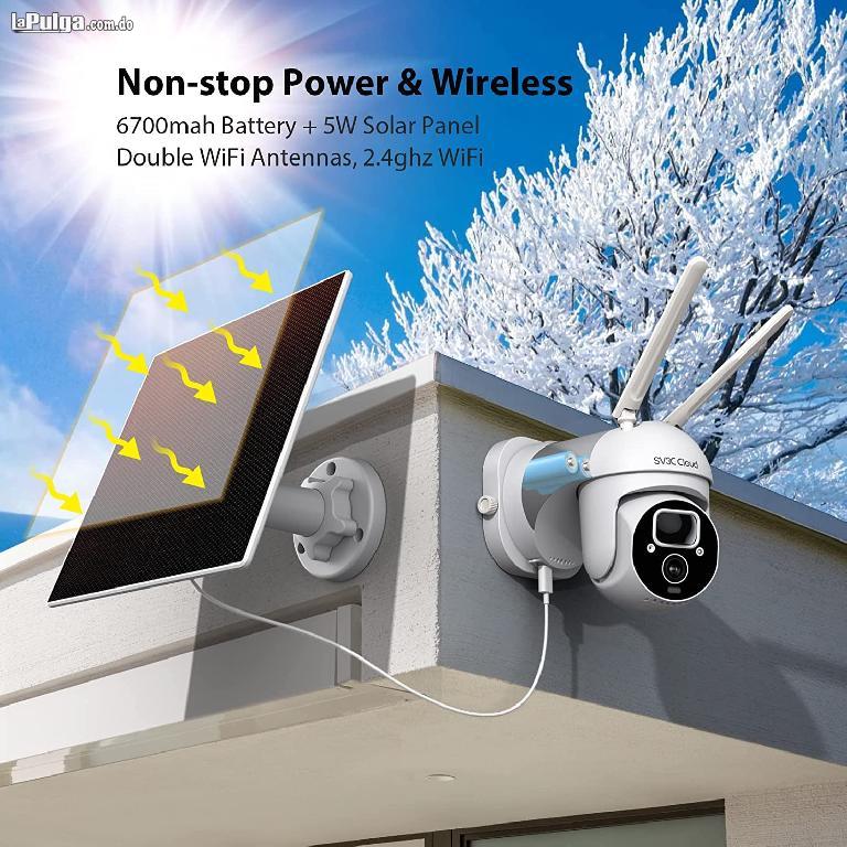Camara de seguridad inteligente WiFi 3MP 2K con Panel Solar Foto 7140504-2.jpg