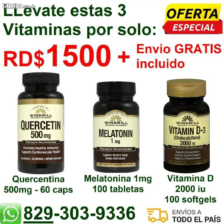 Vitaminas multivitaminas suplementos plantas hierbas marca WINDMILL  Foto 7140623-1.jpg