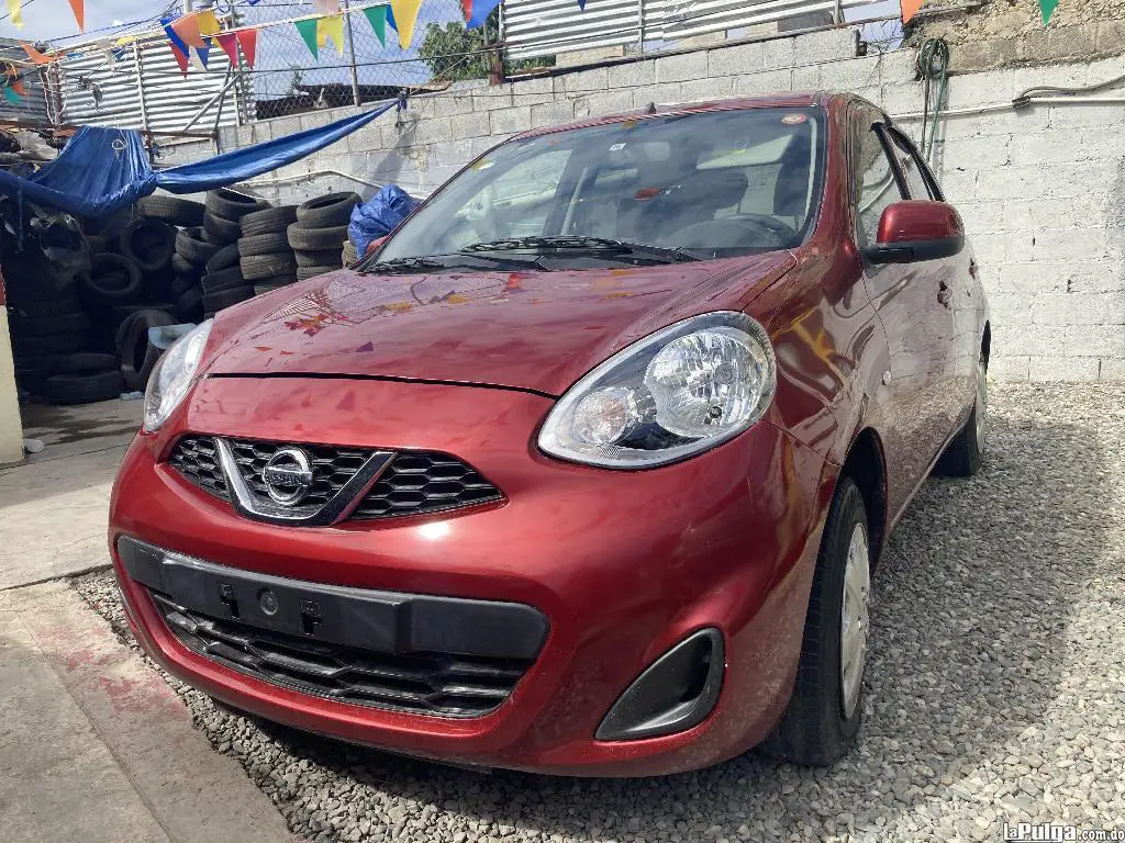 NISSAN MARCH 2017 ROJO RECIEN IMPORTADO SUPER INICIAL 80000 Foto 7141154-4.jpg