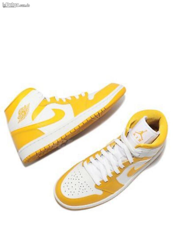 nike jordan 1 mid university dorado blanco mujeres aj1 - | La Virtual