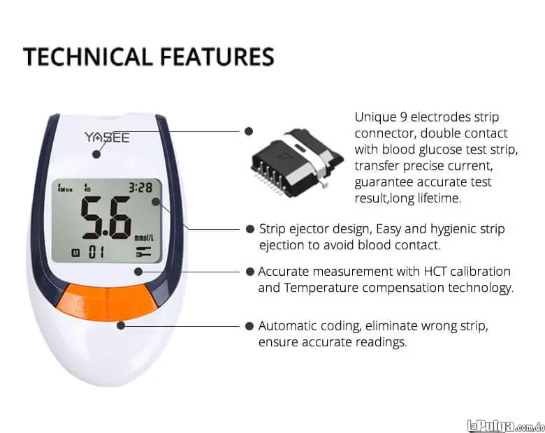 Medidor de glucosa en sangre glucometro diabetes azucar Y 50 TIRAS Foto 7150871-4.jpg
