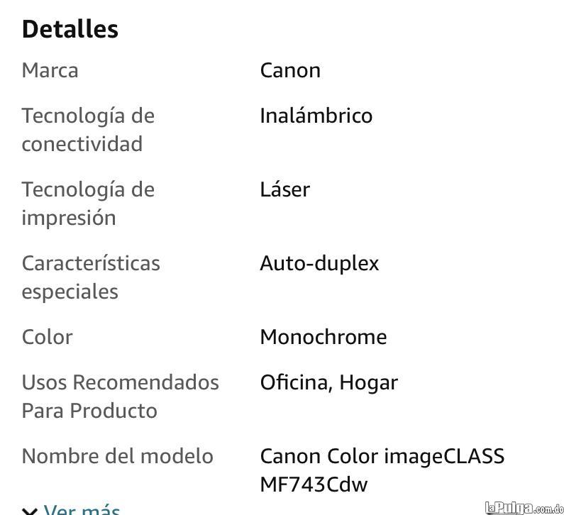 Impresora Canon Laser Duplex ImageCLASS MF743Cdw Foto 7152872-2.jpg