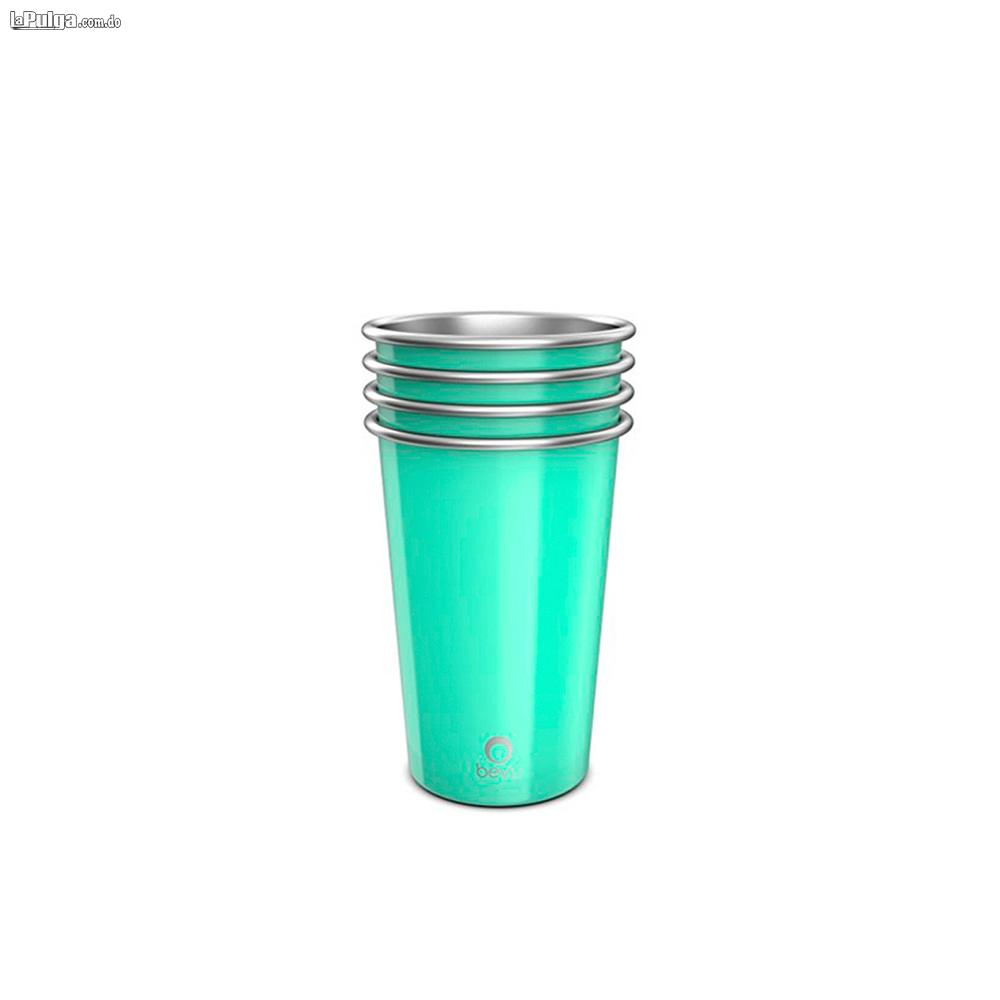 VASOS DE ACERO REUTILIZABLES BEVU FIESTA 4 PACK  Foto 7154190-3.jpg