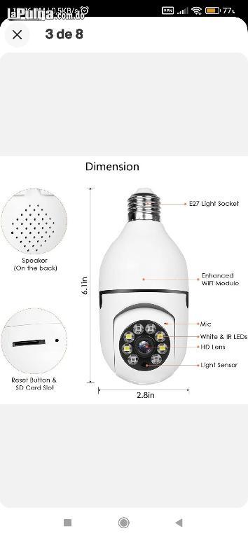 Cámara de seguridad modelo e27  en san cristobal Foto 7154295-2.jpg