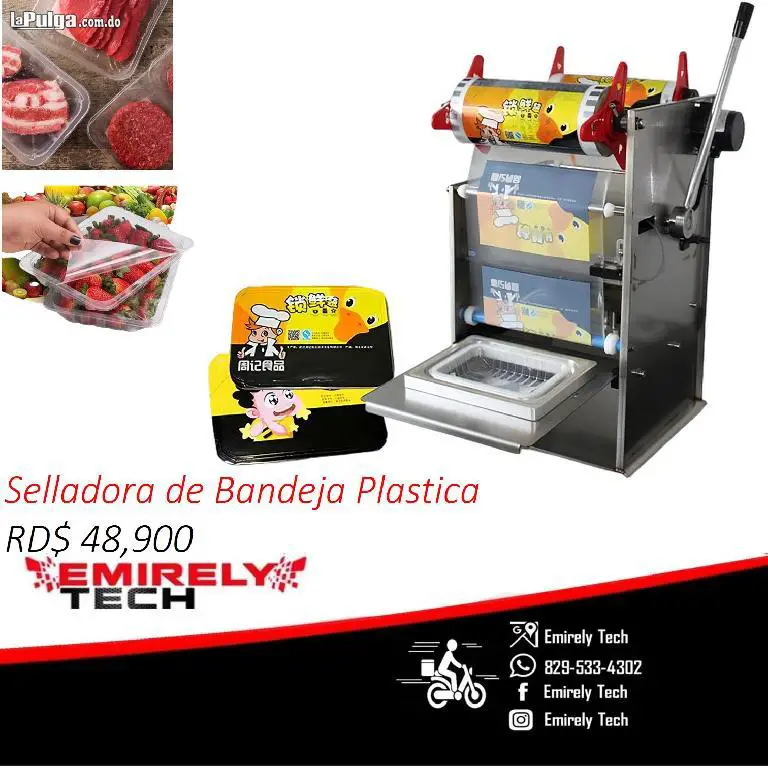 Selladora empacadora empaquetadora de bandeja plastica para alimentos Foto 7154819-3.jpg