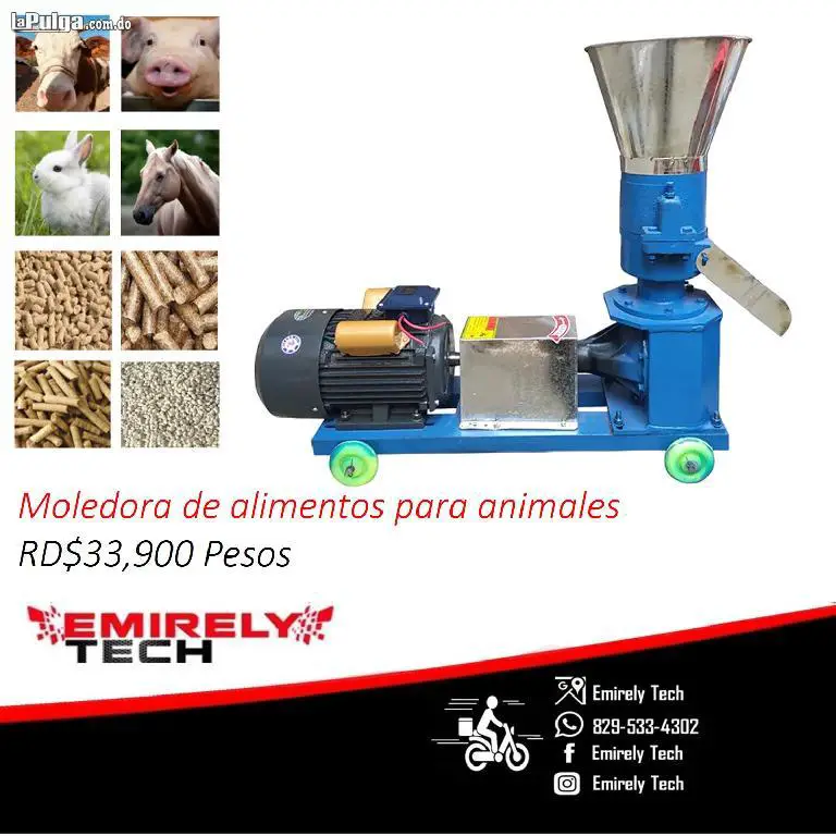 Maquina procesadora moledora de alimentos para animales conejo gallina Foto 7155246-3.jpg