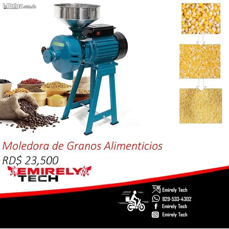 Molino molinillo moledora trituradora de granos maiz alimenticios cere Foto 7155569-1.jpg