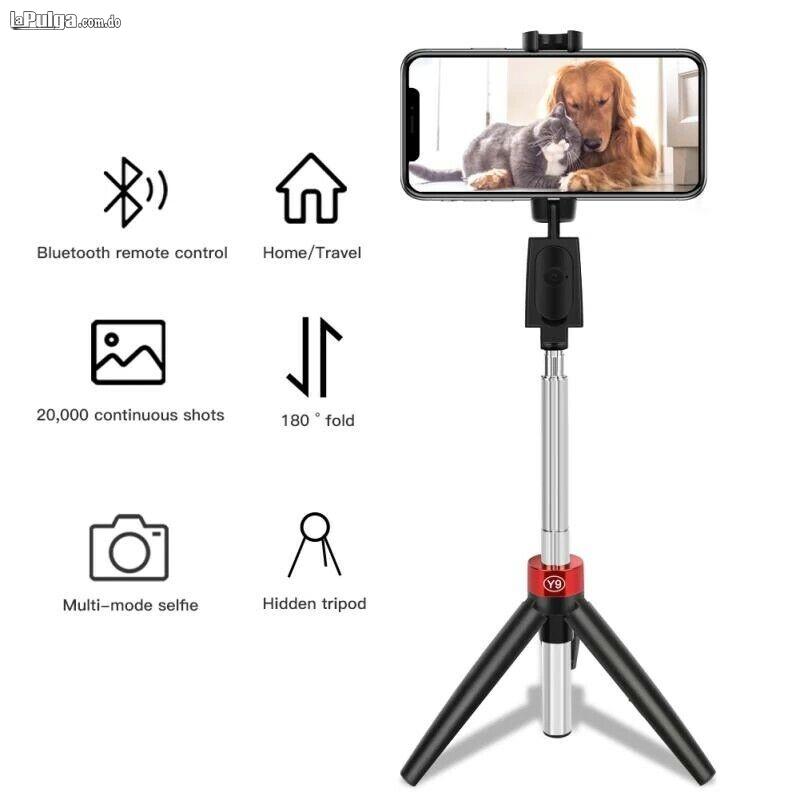 Selfie Stick 3 en 1 Inalámbrico Bluetooth Mini trípode plegable Mono Foto 7156214-4.jpg