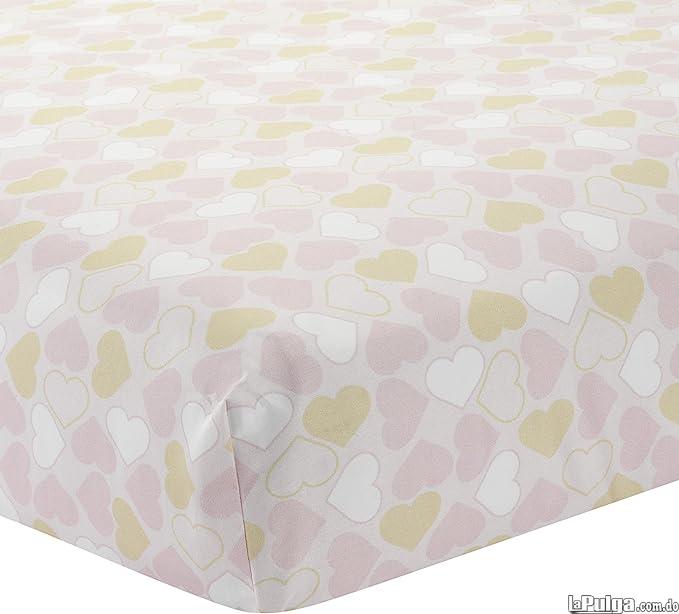 Lambs  Ivy Baby Love Pink/Gold Heart Juego de ropa de cama para cuna  Foto 7157446-1.jpg