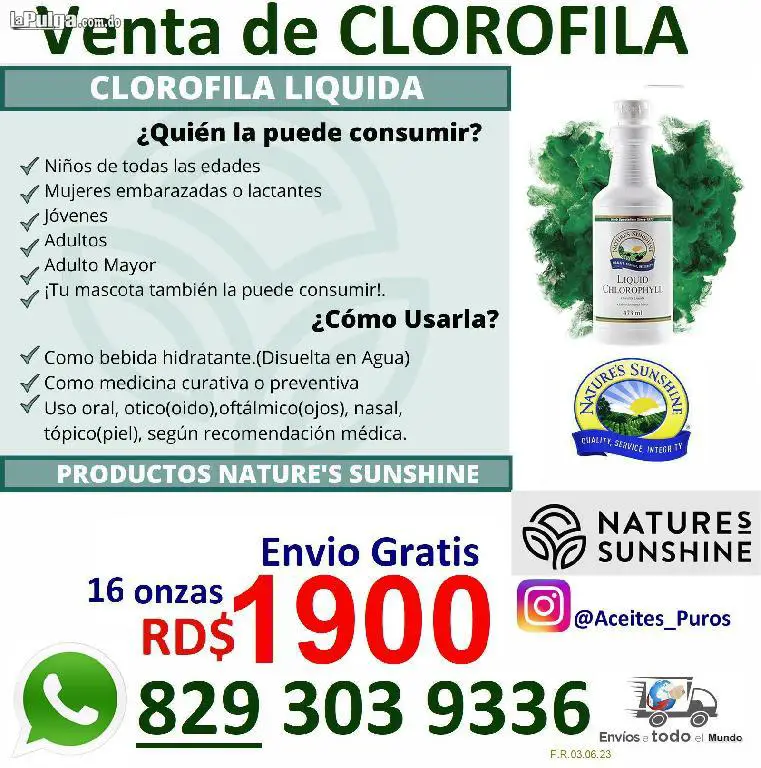 chlorophyll clorofila liquida purisima original marca natures sunshine Foto 7157808-1.jpg