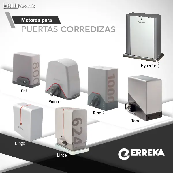 Motores eléctricos para portones corredizos marca Erreka  europeos Foto 7161446-2.jpg