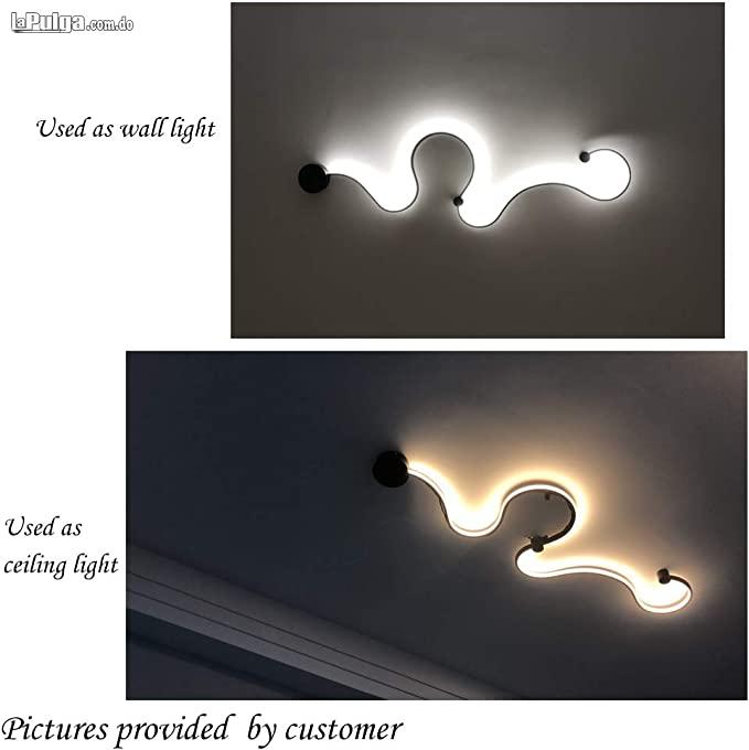 Lámpara de pared de aluminio en forma de serpiente creativa  Foto 7161600-4.jpg